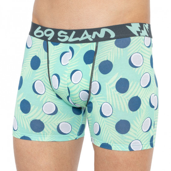 Herenboxershort 69SLAM fit bamboe coco blauw