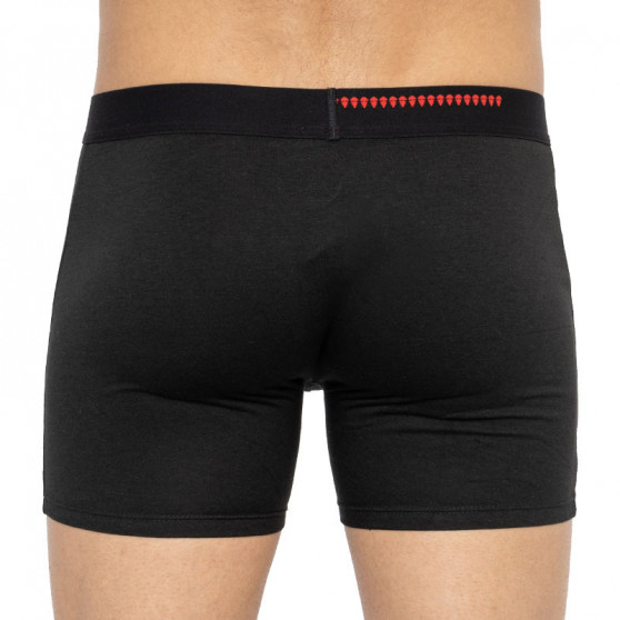 Herenboxershort 69SLAM fit bamboe effen zwart