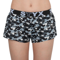 Damesboxershorts  Styx kunst sport rubber camouflage digitale (T856)