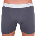 Herenboxershort 69SLAM fit bamboe effen donkergrijs