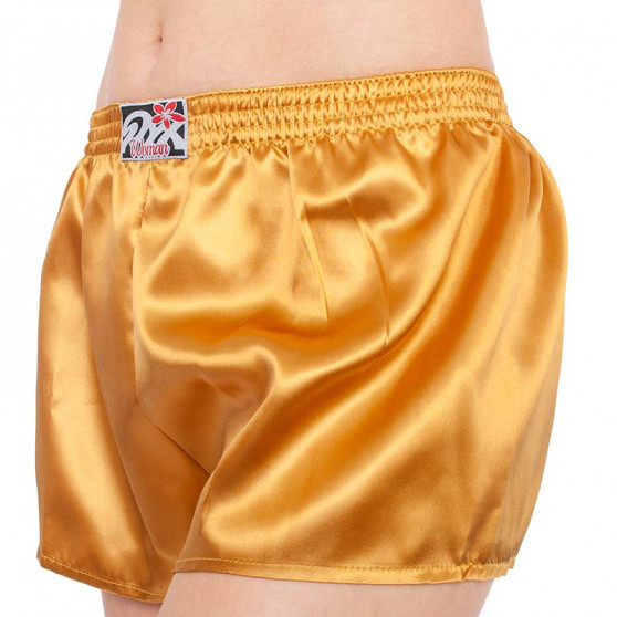 Damesboxershorts Styx klassiek elastisch satijn goud (L685)