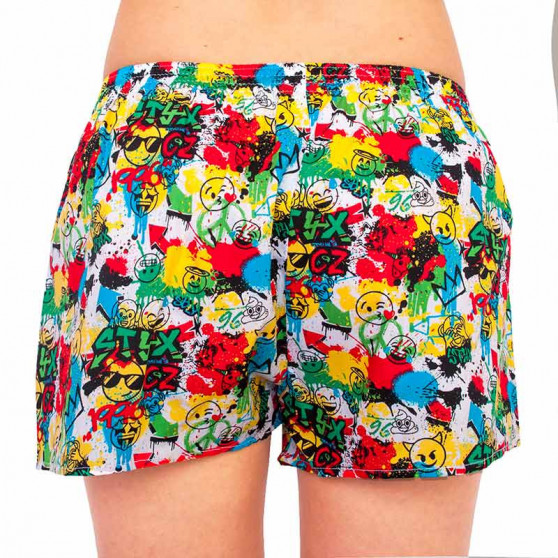 Damesboxershorts Styx kunst klassieke rubberen emoji (K954)