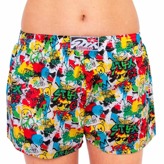 Damesboxershorts Styx kunst klassieke rubberen emoji (K954)