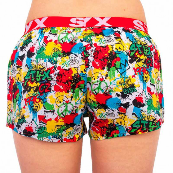 Damesboxershorts Styx kunst sport rubber emoji (T954)