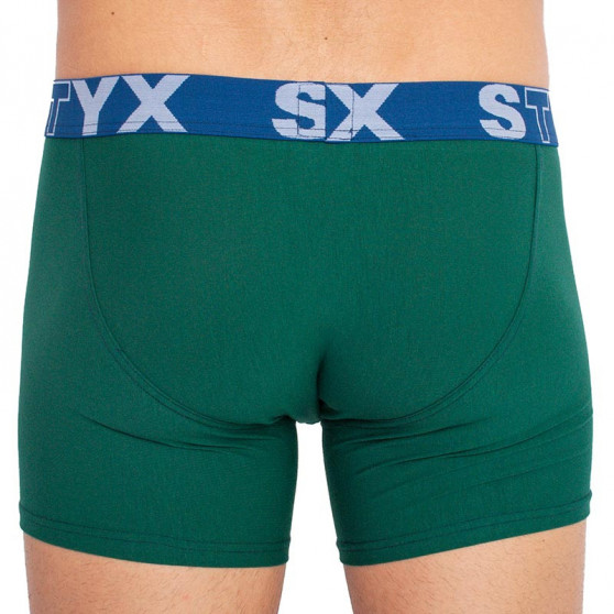 Herenboxershort Styx lang sportelastisch donkergroen (U1066)