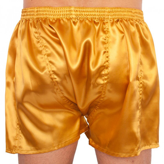 Herenboxershort Styx classic rubber satijn goud (C685)