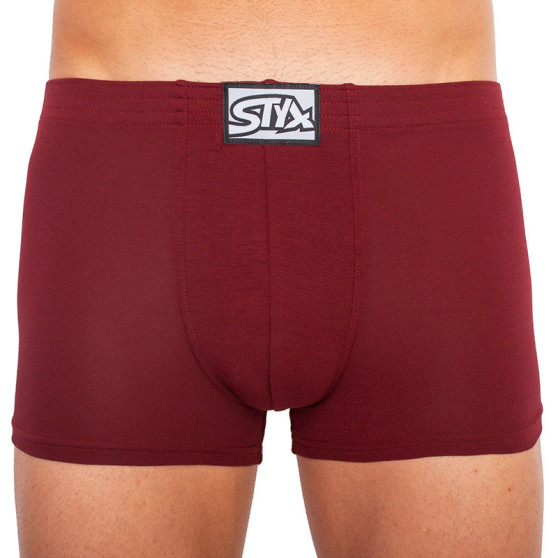 Herenboxershort Styx classic rubber bordeauxrood (Q1060)