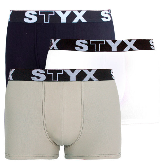 3PACK herenboxershort Styx sport elastisch meerkleurig (G960106162)