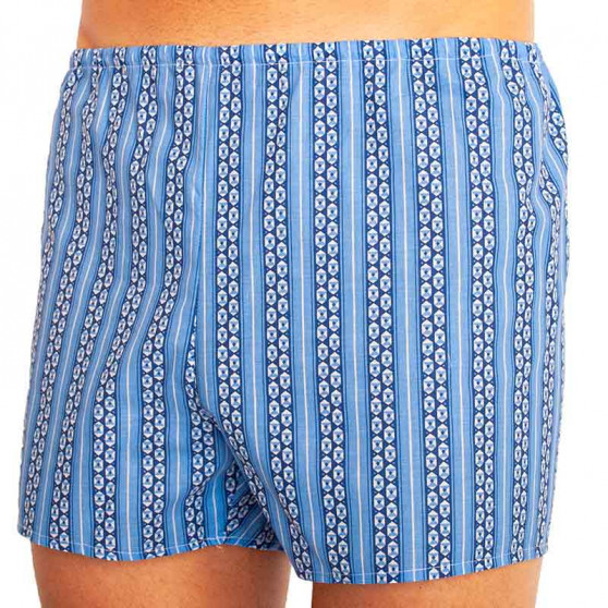 Klassieke Herenboxershort Foltýn blauw zeshoek