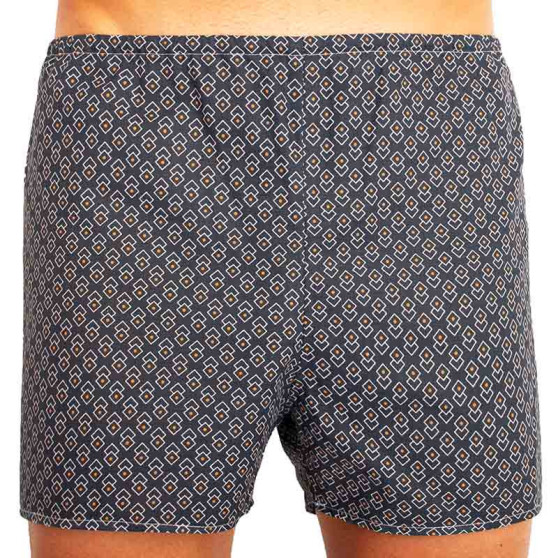 Klassieke Herenboxershort Foltýn donkerblauw ruit extra oversized