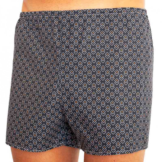 Klassieke Herenboxershort Foltýn donkerblauw ruit extra oversized