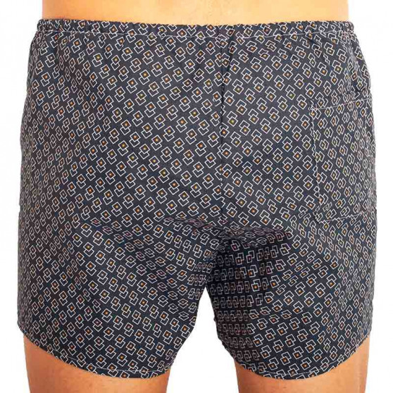 Klassieke Herenboxershort Foltýn donkerblauw ruit extra oversized