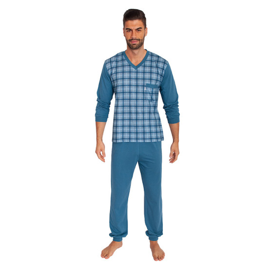 Herenpyjama Foltýn blauw (FPD3)