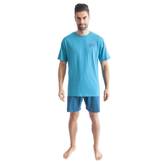 Herenpyjama Gino turquoise (79094)