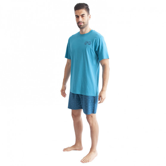 Herenpyjama Gino turquoise (79094)