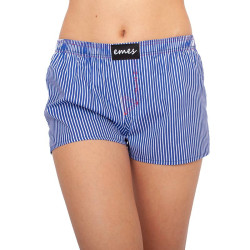 Damesboxershorts Emes blauwe strepen (018)