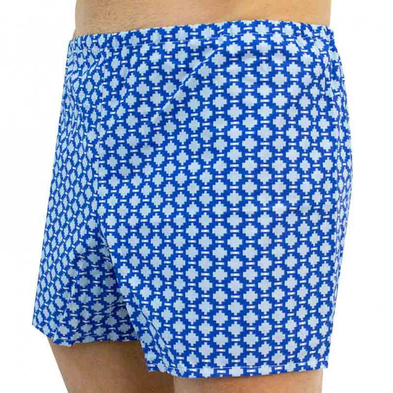 Klassieke Herenboxershort Foltýn blauw oversized patroon