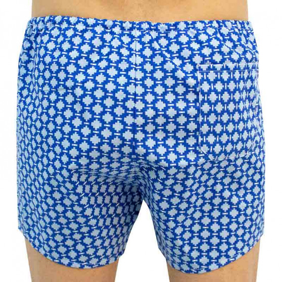 Klassieke Herenboxershort Foltýn blauw oversized patroon