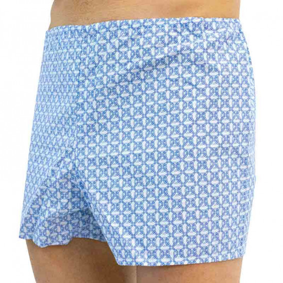 Klassieke Herenboxershort Foltýn met blauwe ringen oversized