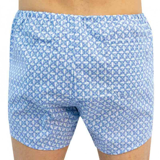 Klassieke Herenboxershort Foltýn met blauwe ringen oversized