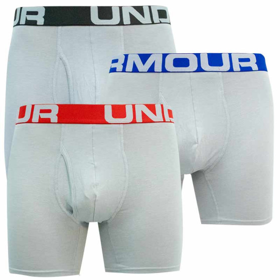 3PACK herenboxershort Under Armour grijs (1363617 011)