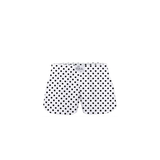 Kindershort ELKA wit met stippen (B0038)