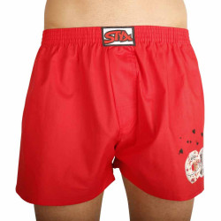 Herenboxershort Styx art classic rubber donuts rood