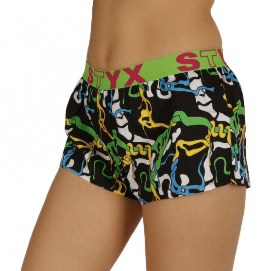 Damesboxershorts Styx kunst sport rubber jungle (T956)