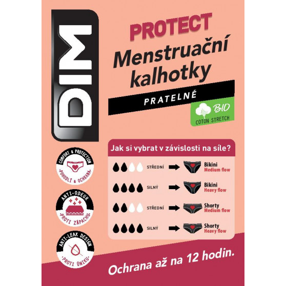 Dames slip DIM menstruatie zwart (D0AYB-0HZ)