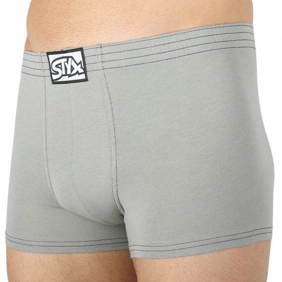 Herenboxershort Styx classic rubber lichtgrijs (Q1062)