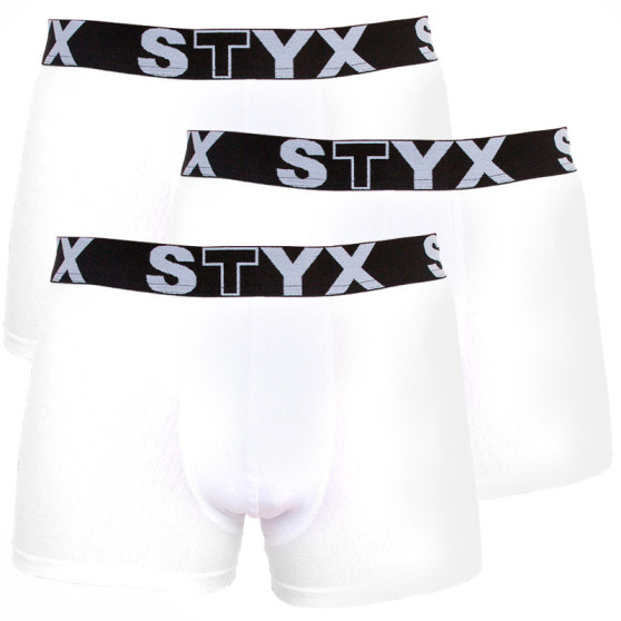 3PACK herenboxershort Styx sport elastisch oversized wit (R10616161)