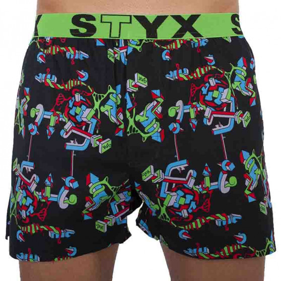 3PACK Herenboxershort Styx sport elastisch meerkleurig (B9565758)