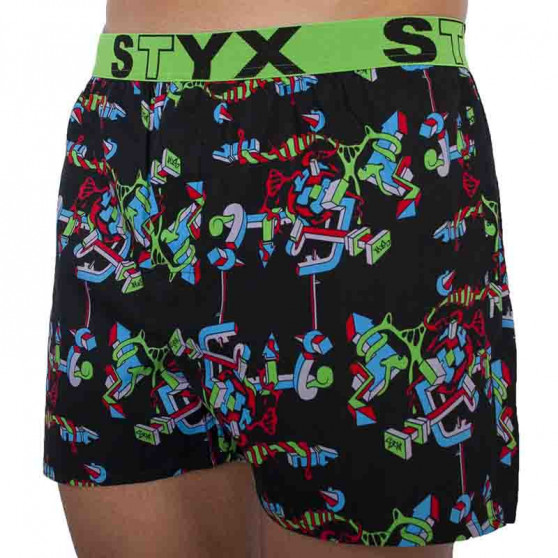 3PACK Herenboxershort Styx sport elastisch meerkleurig (B9565758)