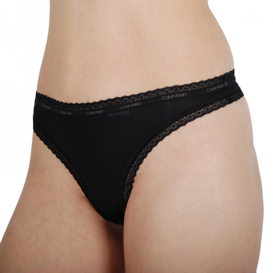 Dames string Calvin Klein zwart (QD3763E-UB1)