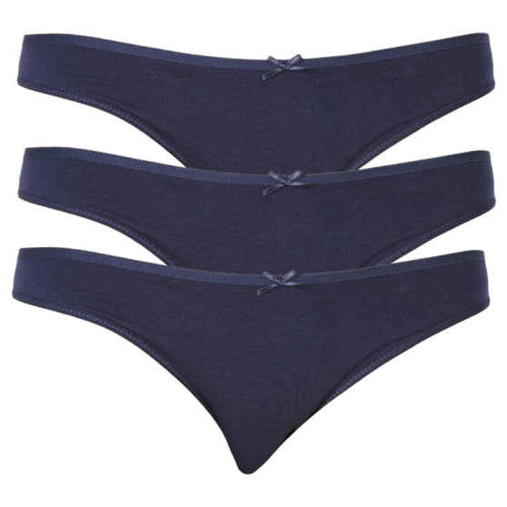 3PACK Dames slip Lama donkerblauw (L-400 MB-04)