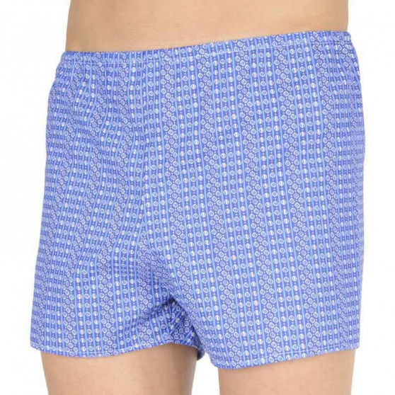 Klassieke Herenboxershort Foltýn blauw met wieltjes