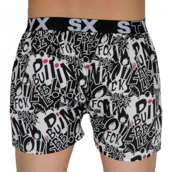 Herenboxershort Styx kunst sport rubber Roze Bubble (B1059)