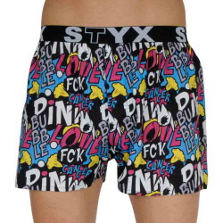 Herenboxershort Styx kunst sport rubber Roze Bubble (B1058)