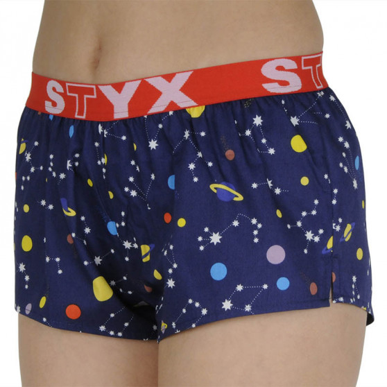 Damesboxershorts Styx kunst sport rubber planeet (T1057)