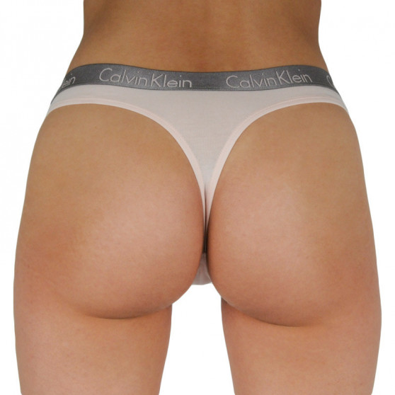 3PACK dames string Calvin Klein veelkleurig (QD3560E-T7W)