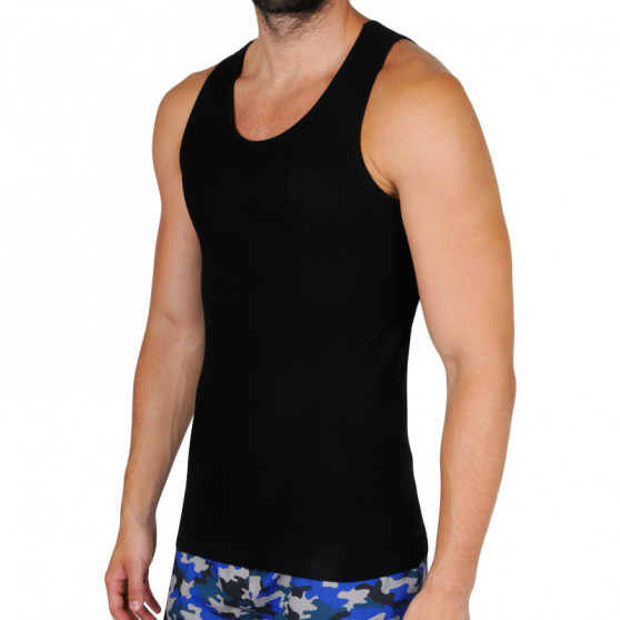 Heren tanktop Gino bamboe zwart (58008)