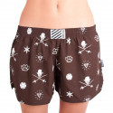 Damesboxershorts Infantia bruin met print DTKG10