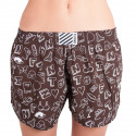 Damesboxershorts Infantia bruin met print DTKG11