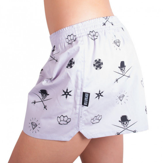 Damesboxershorts Infantia lichtpaars met print DTKG8