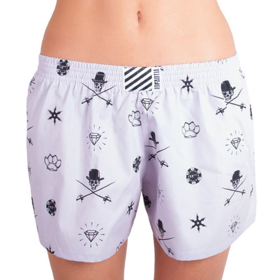 Damesboxershorts Infantia lichtpaars met print DTKG8