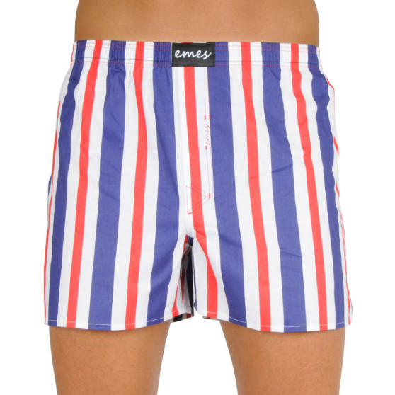 Herenboxershort Emes strepen blauw, rood (035)