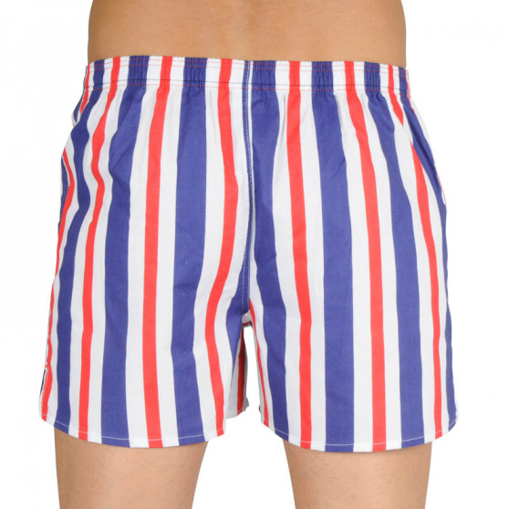 Herenboxershort Emes strepen blauw, rood (035)