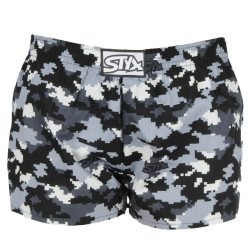 Kindershort Styx art classic rubber camouflage digitaal (J1150)