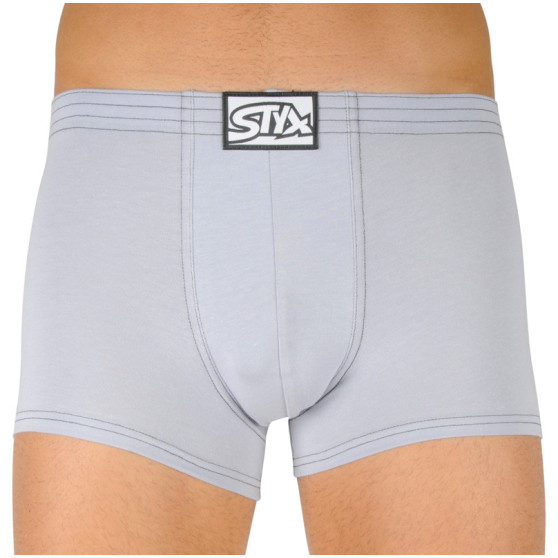 Herenboxershort Styx classic rubber lichtgrijs (Q1067)