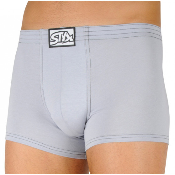 Herenboxershort Styx classic rubber lichtgrijs (Q1067)